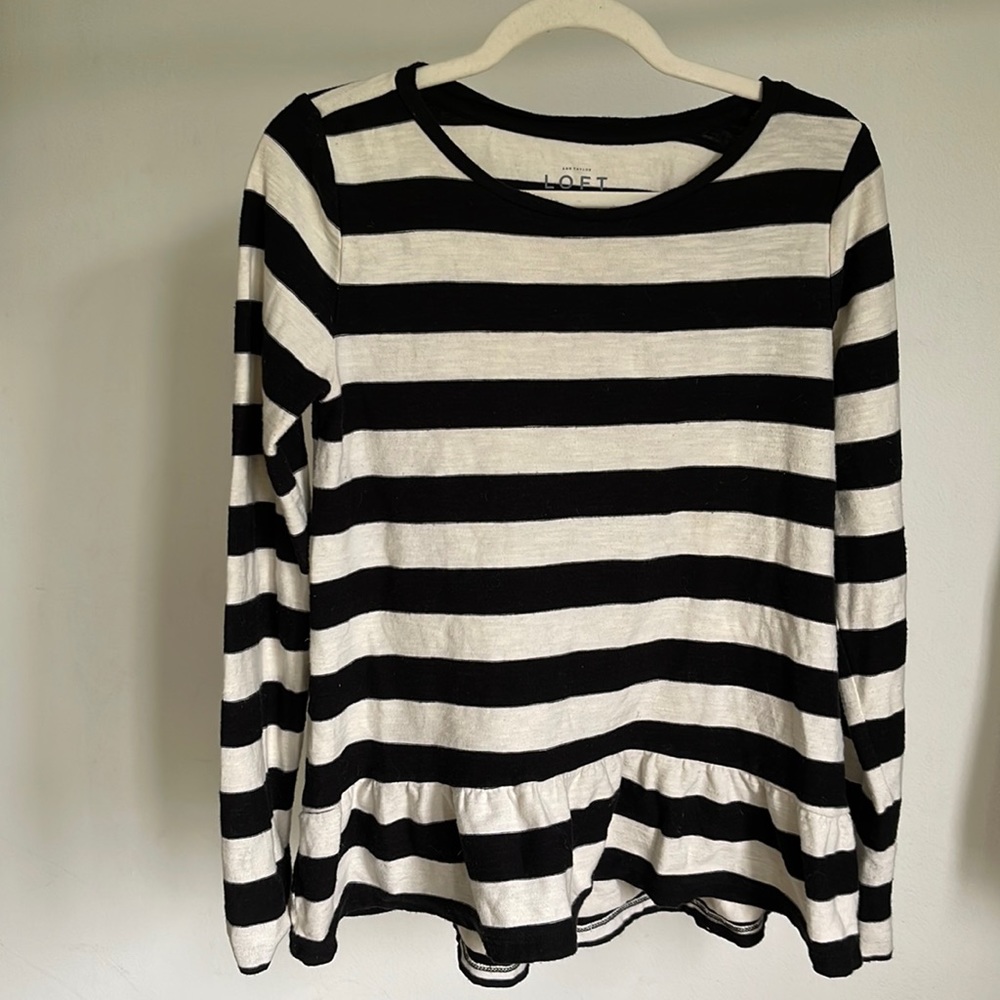 Ann Taylor Loft Peplum Top